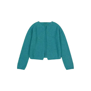 爱情怎么翻译高允真同款韩系长袖针织衫女春季薄款开衫外套短上衣