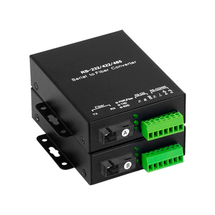 阿卡斯 1路RS485光端机双向数据光猫光纤收发器光电转换器RS232串口RS422三合一光端机门禁考勤对射FC/SC光口