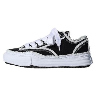 三原康裕溶解鞋mmy 余文乐同款日系休闲情侣厚底新款毛边帆布板鞋