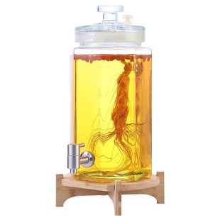 泡酒玻璃瓶人参白酒药酒罐酒坛高档密封容器专用大容量加厚20斤装