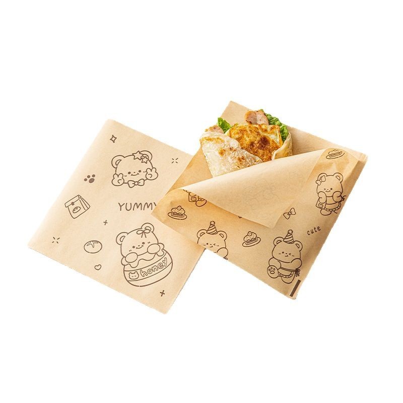 三明治淋膜纸包装纸家用手抓饼袋