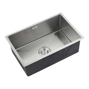 域堡新款4mm加厚304不锈钢手工水槽厨盆大单槽套装厨房星盆圆角