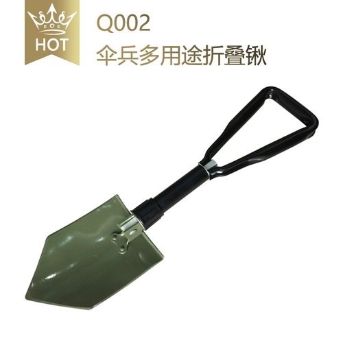 供应6411工厂小铁锹Q002折叠收藏装备锹便携锹车载型旅游探险户外