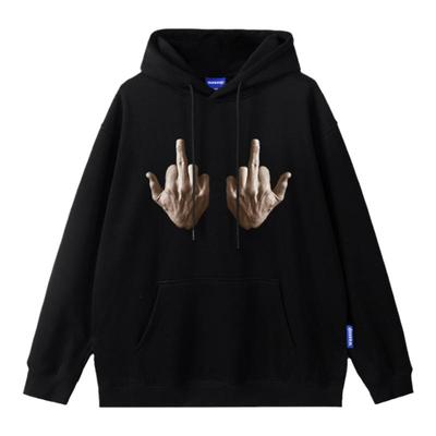 潮流中指卫衣男女WASSUPHEODS