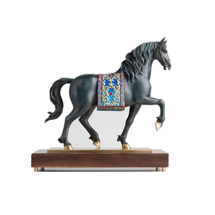 现货铜师傅安达卢西亚马家居玄关铜摆件办公室装饰品公司开业礼物