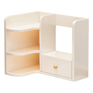 收纳盒梳妆台上大量储物柜放化妆品的架子小型多层整理柜收纳好物