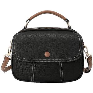 稻草人包包女新款百搭真皮斜挎包女士单肩包牛皮时尚休闲通勤女包