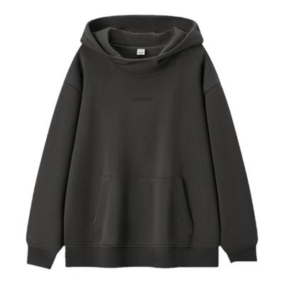 [商场同款]森马卫衣男冬季新款连帽上衣oversize纯色休闲套头衫潮