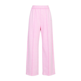 婉甸2026春季新品芭蕾粉斑驳水洗卫裤长款全棉直筒裤1251P16SX4