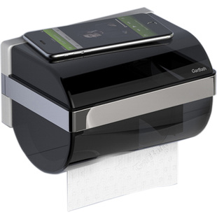 嘉宝厕所纸巾盒卷纸筒免打孔纸巾架壁挂式防水手纸盒卫生间抽纸盒