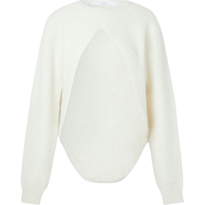 【季末折扣】Pushbutton 秋冬女羊驼毛混纺针织上衣