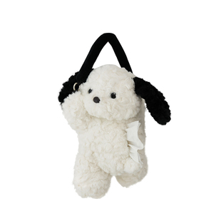 Mintrain纸巾盒毛绒可爱奶油小狗手提抽纸袋卡通挂式抽纸盒 |绘风