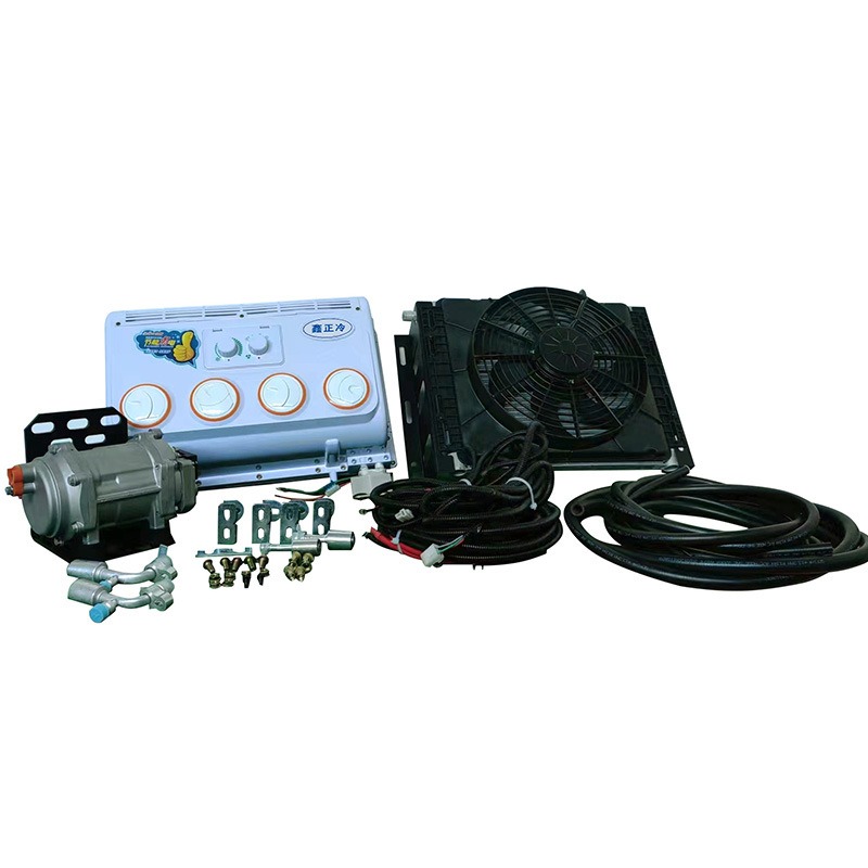 12v 24v汽车电动空调(配435挂式出风口)适用轻卡重卡工程车收割机