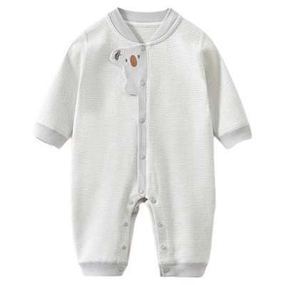 木植新生儿舒绒连体衣秋冬季加厚保暖纯棉宝宝连身衣婴儿衣服A类
