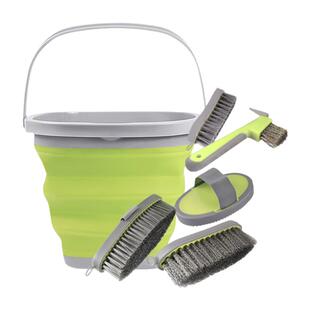 折叠水桶套装(6件套) 马匹清洁 骑马 马房用品 洛奇马具8801082