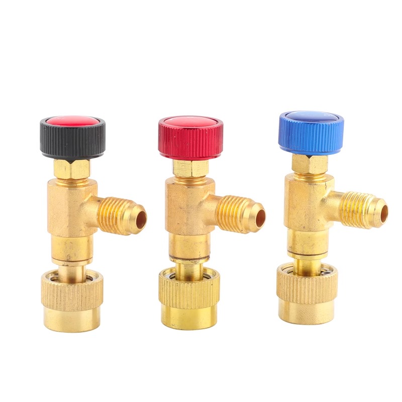 家用空调加氟安全阀加液冷媒R22加氟加液阀R410开关R22安全阀纯铜