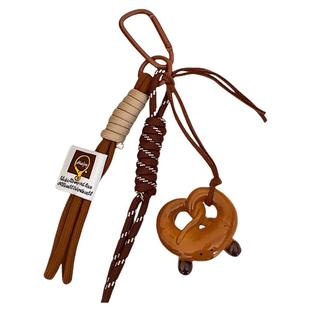 创意ins风碱水面包挂件挂饰少女个性装饰挂坠背包钥匙扣挂绳饰品