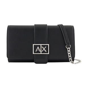 ARMANI EXCHANGE/阿玛尼春夏女士多卡位单肩斜挎翻盖长钱包卡包