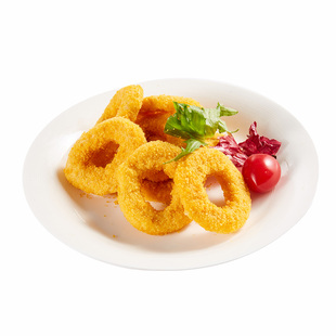 洋葱圈原味炸鸡肉圈冷冻半成品油炸小吃空气炸锅食材清真食品