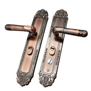 【品发901】红古全铝合金面板 防盗门锁具配件 安全门锁235mm