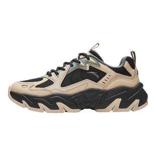 安踏磐石潮流老爹鞋男款撞色休闲鞋厚底舒适运动鞋男秋冬加绒保暖