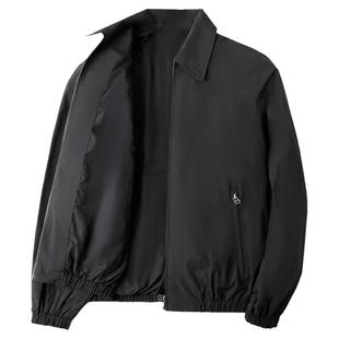 【防泼水】培蒙男装翻领夹克男2024春秋季新款商务休闲干部服外套