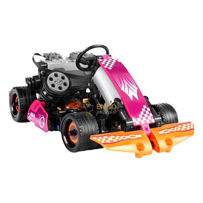 双遥控高速卡丁车拼装积木模型