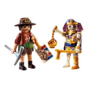 【新品】PLAYMOBIL摩比世界儿童玩具寻宝者与木乃伊新年礼物71796