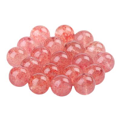 7A收藏草莓晶散珠子鸽血红手链