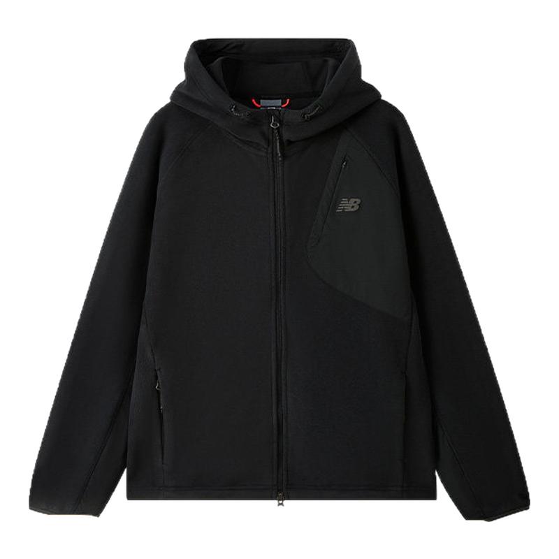 New Balance NB官方新款男休闲舒适连帽运动针织外套MDF43951