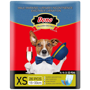 DONO牛仔款公狗纸尿裤宠物尿不湿礼貌带防骚扰绅士裤生理裤卫生巾