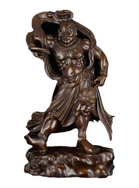 纯铜哼哈二将神像家居客厅千里眼