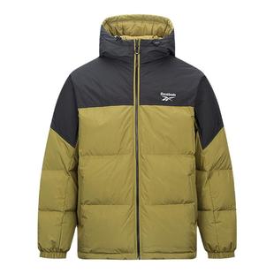 Reebok锐步官方26新款男女同款时尚拼色连帽舒适百搭羽绒夹克外套