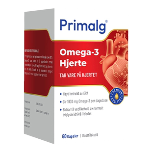 Primalg挪威进口97%epa高纯度Omega-3深海鱼油60粒心血管中老年人