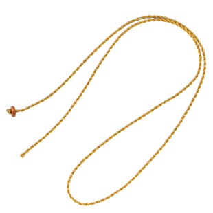 黄金翡翠玉石锁骨链女挂脖挂件配绳横穿细黑线吊坠挂绳项链绳子