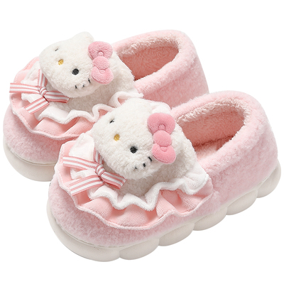 HelloKitty猫棉拖鞋女冬天可爱