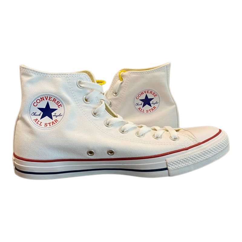 Converse高帮帆布鞋休闲青年纯白