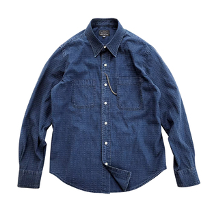 西里布 美式复古提花水洗衬衫全棉阿美咔叽休闲新品非rrl kapital