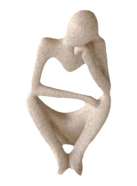 现代简约左思右想抽象人物摆件