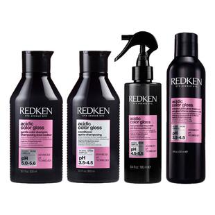 新品Redken列德肯Color Gloss炫彩酸性护色锁色固色洗发水护发素
