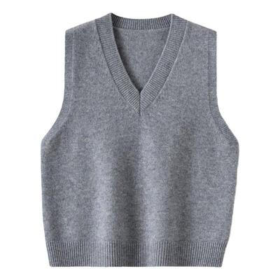 【叠穿神器】100%羊毛马甲背心女