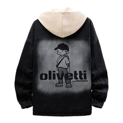 耐磨耐脏加绒牛仔外套潮流夹克