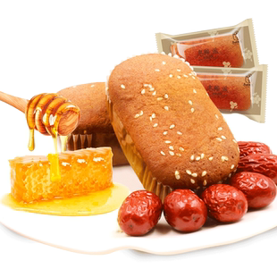 枣粮先生蜂蜜红枣蛋糕下午茶零食枣泥枣糕整箱营养早餐面包小零食