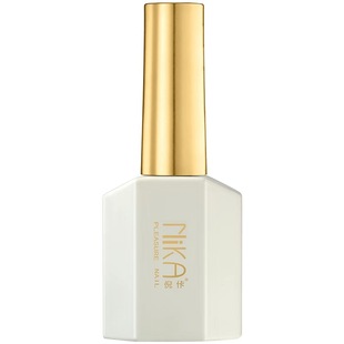 NIKA新款桃花坞裸粉色猫眼网红打底裸色玻璃珠猫眼甲油胶美甲店用