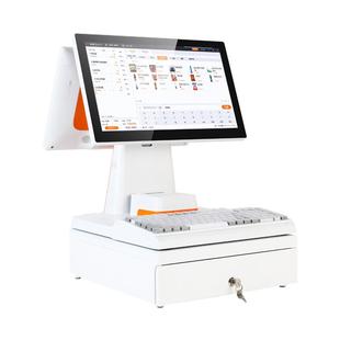 2026新款奥家900触摸屏超市收银机一体机便利店商超扫码称重烟草餐饮服装母婴儿童化妆品文具店收款机win系统