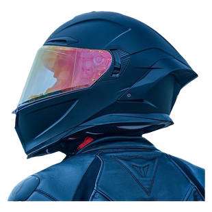 艾狮头盔摩托车男士全盔机车蓝牙大尾翼四季双镜片特大码3c认证女