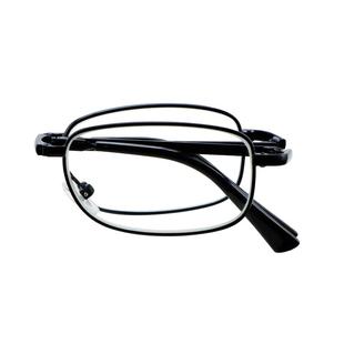 玻璃镜片老花镜男耐磨折叠便携式中老年老花眼放大高清老光眼镜盒