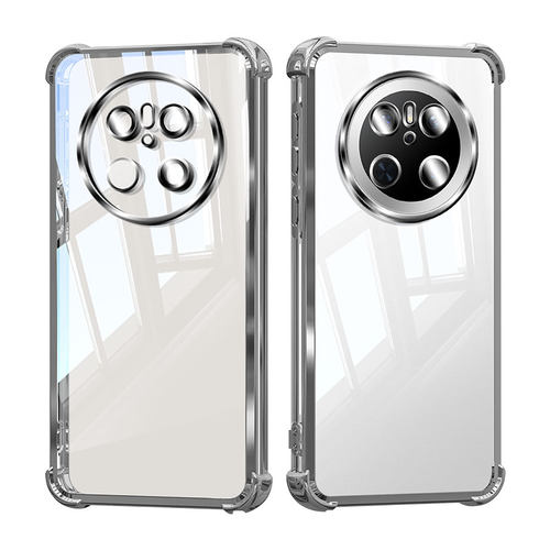 适用华为Mate80Promax气囊手机壳Mete70Pro防摔Meta60全包50/50e保护套Air魅特40的30系列RS新款透明镜头外壳