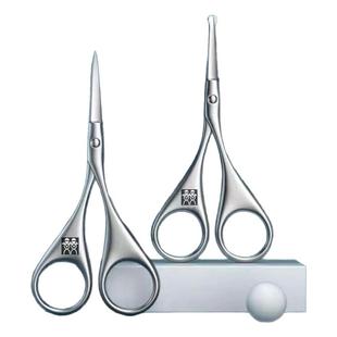 德国DOUBLEDELI鼻毛剪刀鼻毛修剪器不锈钢手动修鼻毛便携修胡子