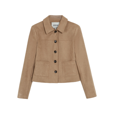 加州旷野仿麂皮绒短外套夹克上衣